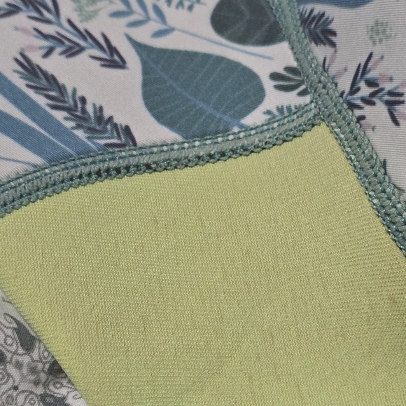 Kids Swim Wetsuit in Teal and Lime Green X Manta Long Sleeve Diving Swimsuit - Picture 6 of 9